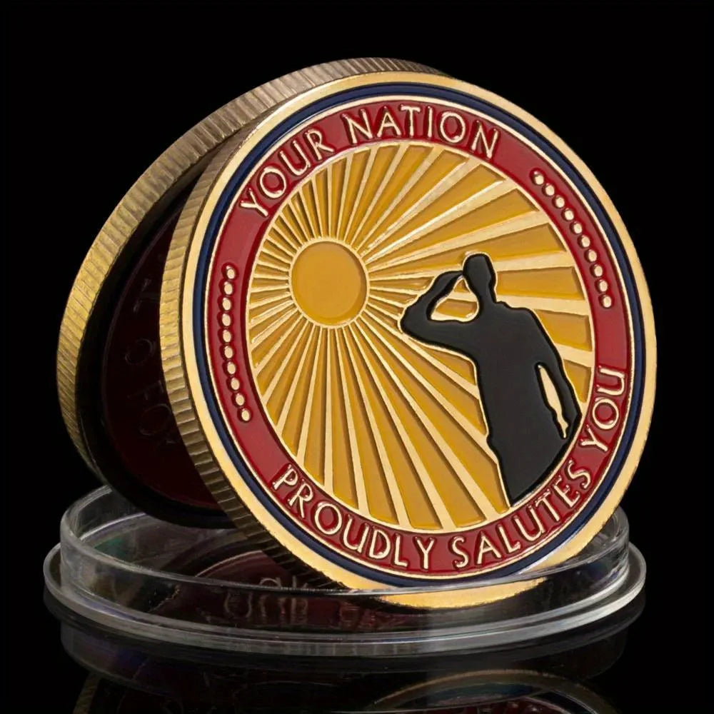 Thank You for Your Service Challenge Coins Soliders Veteran Commemorative Coin 1553-Chinese Style Finds™