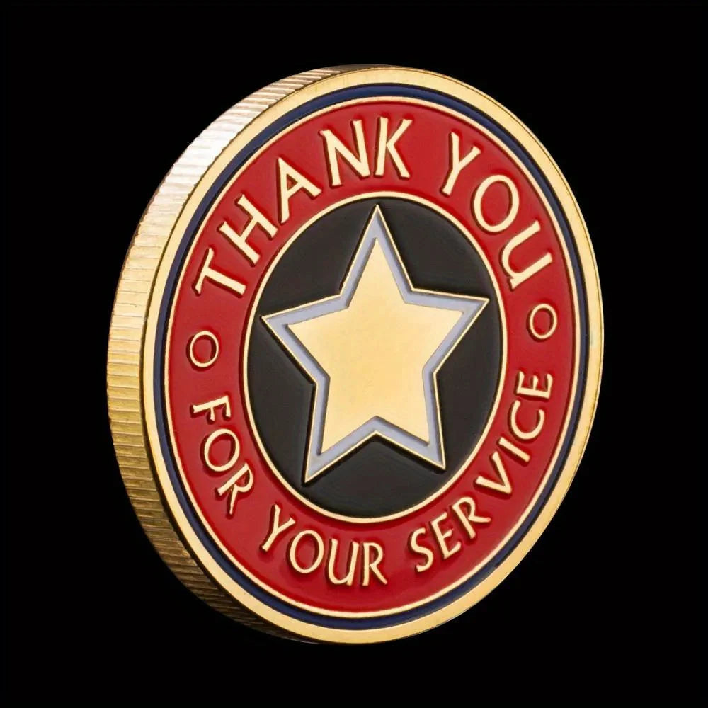 Thank You for Your Service Challenge Coins Soliders Veteran Commemorative Coin 1553-Chinese Style Finds™