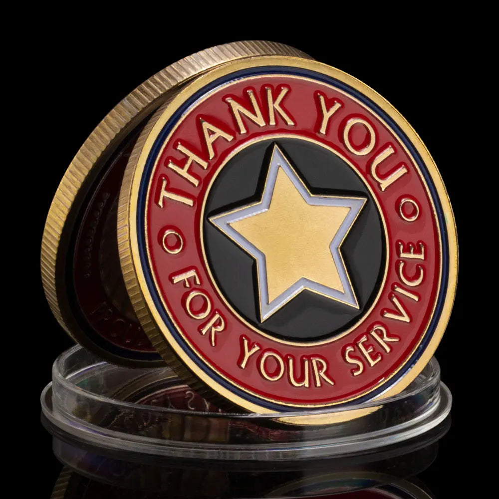 Thank You for Your Service Challenge Coins Soliders Veteran Commemorative Coin 1553-Chinese Style Finds™