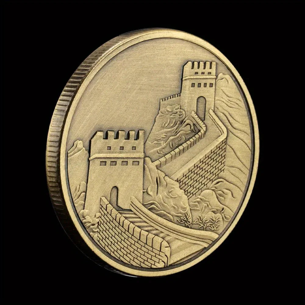 The Great Wall of China Souvenir Coin Copper Plated Collection Creative Gift Collectible Commemorative Coin 1416-Chinese Style Finds™