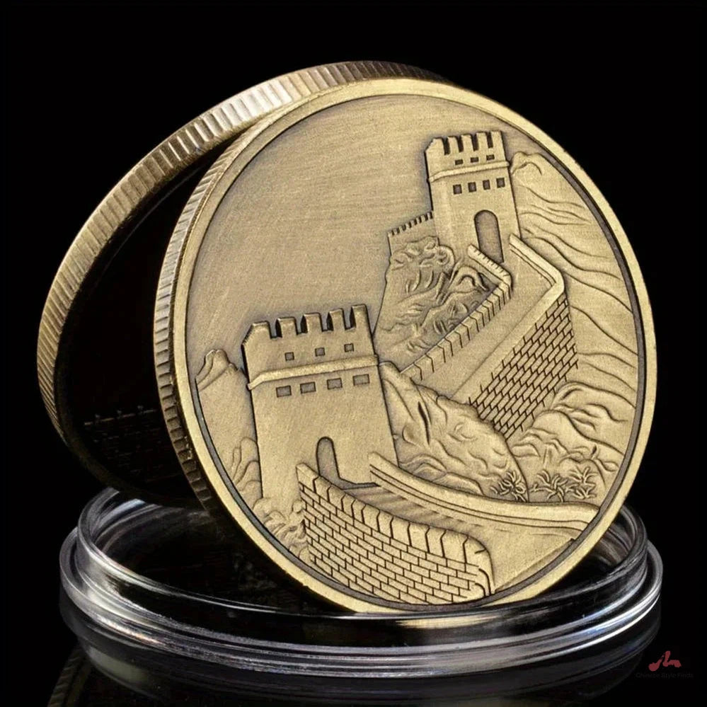 The Great Wall of China Souvenir Coin Copper Plated Collection Creative Gift Collectible Commemorative Coin 1416-Chinese Style Finds™