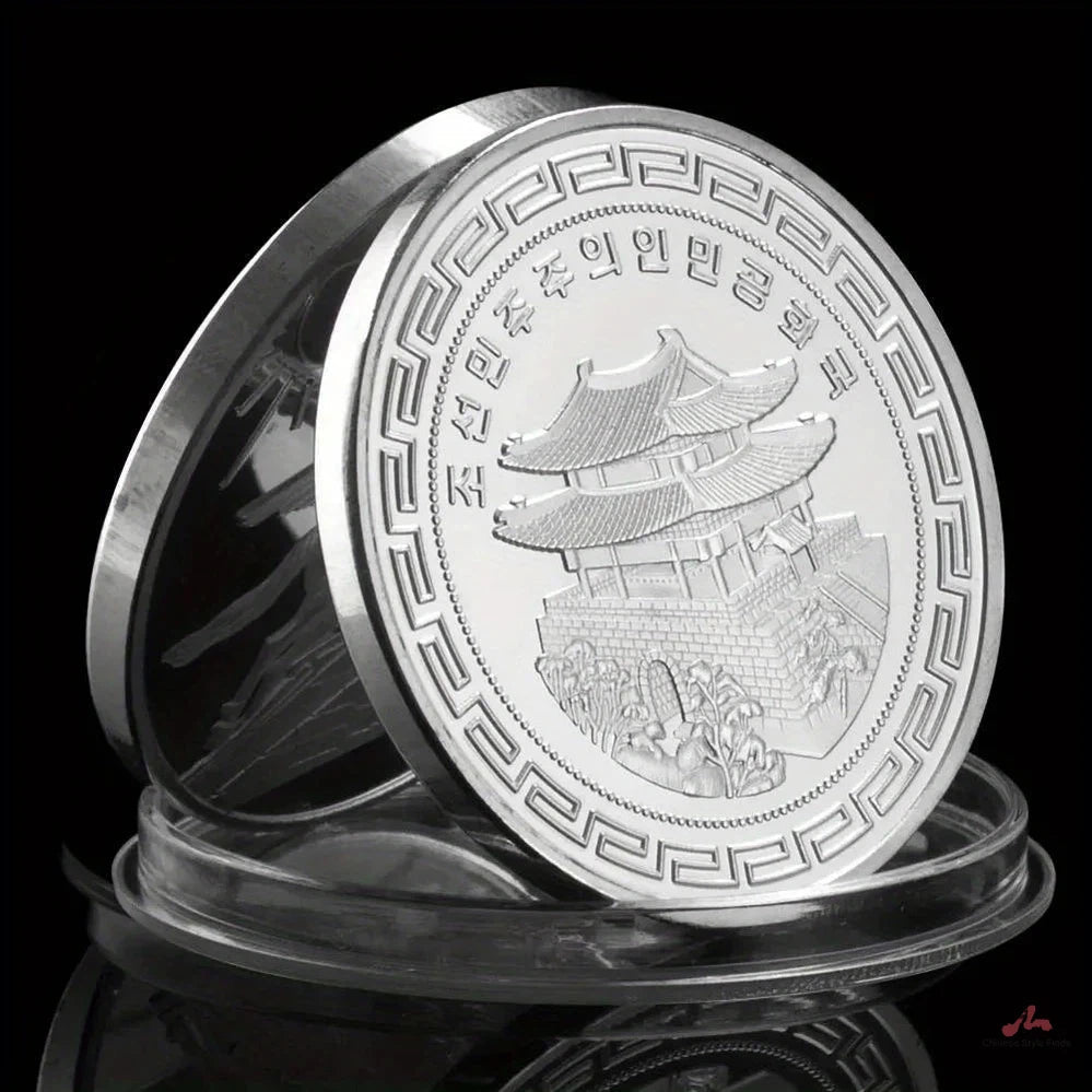 The Korean Swift Horse Collectible Silvery Plated Coin Basso-Relievo Souvenir Coin Collection Commemorative Coin 1135-Chinese Style Finds™