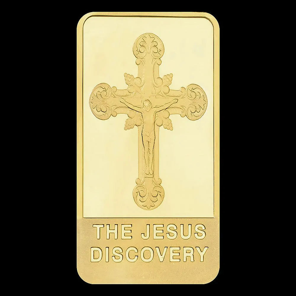 The Passion of The Christ Souvenir Golden Bar Plated Commemorative Coin The Jesus Discovery Cross Collectibles 1127-Chinese Style Finds™