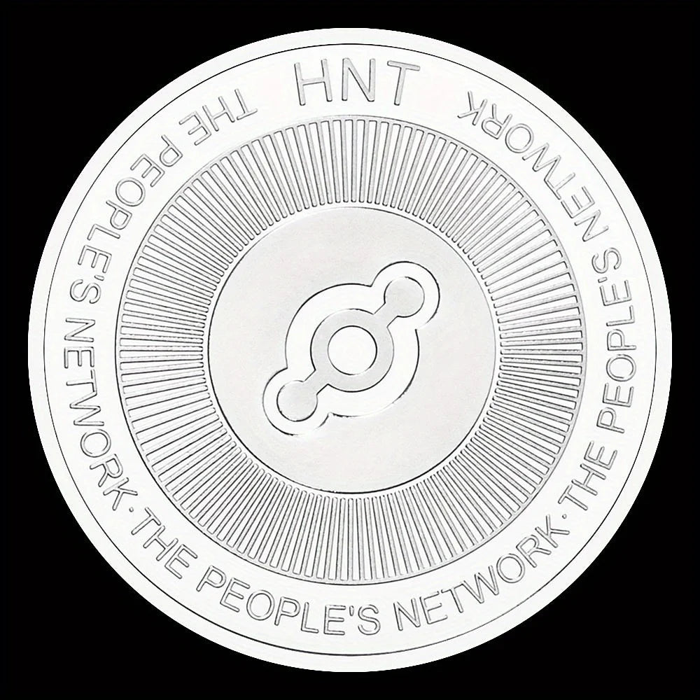 The Peoples Network HNT Cryptocurrency Physical Collection Golden Plated Commemorative Coin Crypto Coin 1264-Chinese Style Finds™