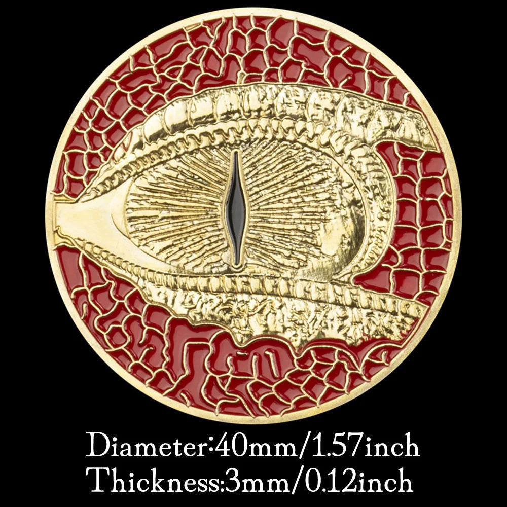 The Red Dragon Collectible Magic Souvenir Coin Gold Plated Souvenir Coin Collection Gift Commemorative Coin 1186-Chinese Style Finds™