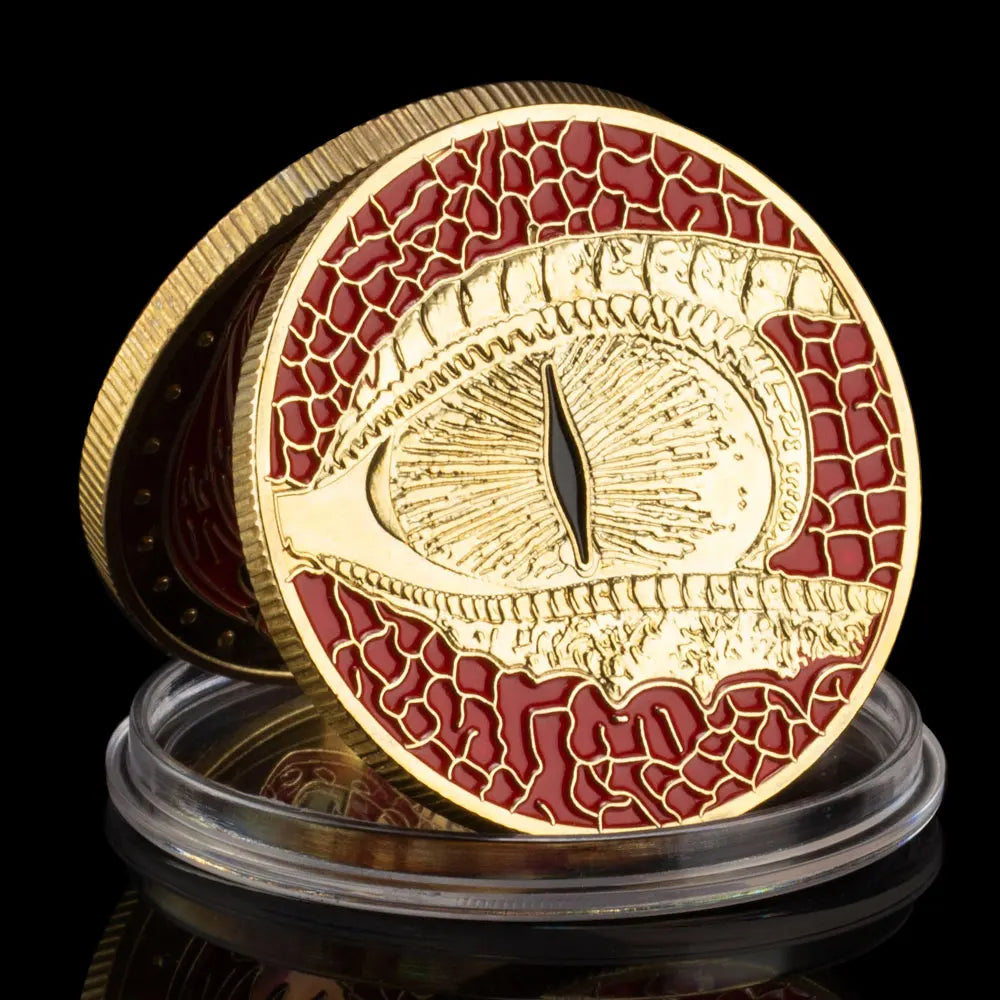 The Red Dragon Collectible Magic Souvenir Coin Gold Plated Souvenir Coin Collection Gift Commemorative Coin 1186-Chinese Style Finds™