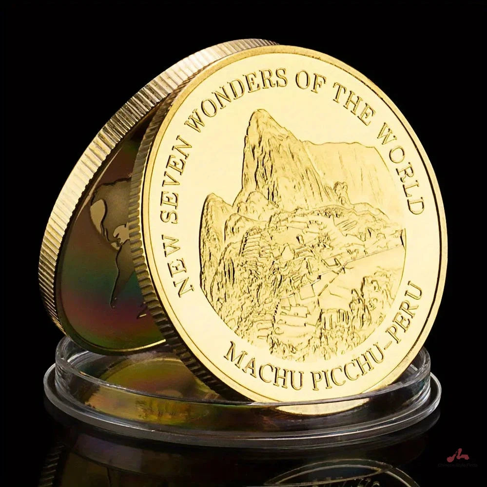 The World Souvenir Golden Plated Coin Collectible Gift Great Buildings Commemorative Coins 1525-Chinese Style Finds™