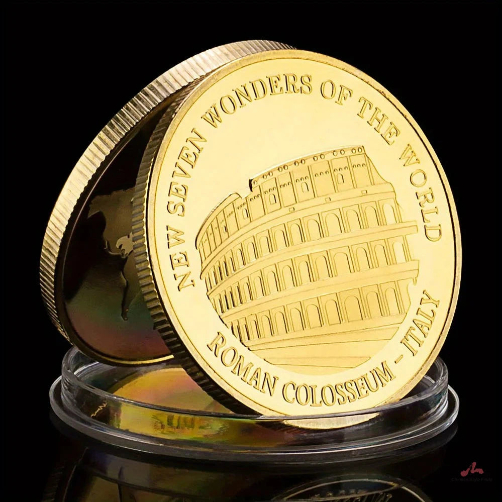 The World Souvenir Golden Plated Coins Collectible Gift Great Buildings Commemorative Coin 1317-Chinese Style Finds™