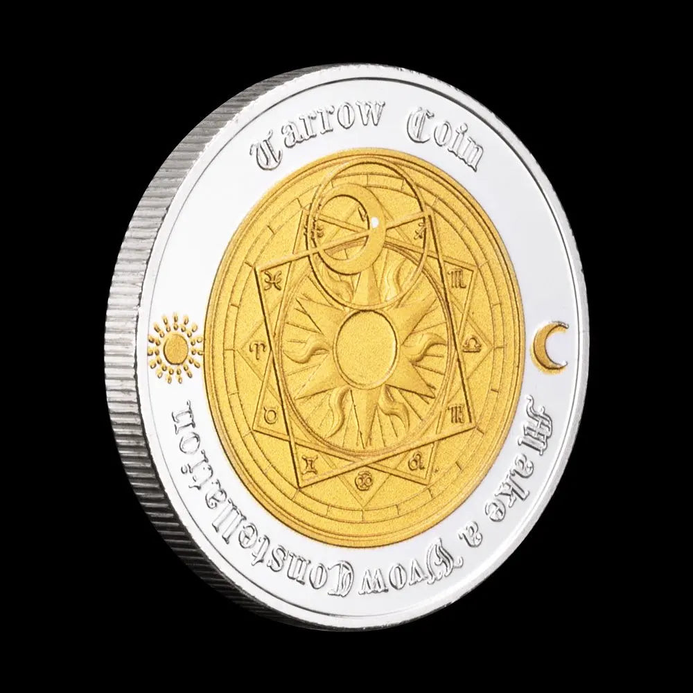 Twelve Constellation Souvenir Coin Europe and America Tarots Lucky Love Wishing Coins Gift 1177-Chinese Style Finds™