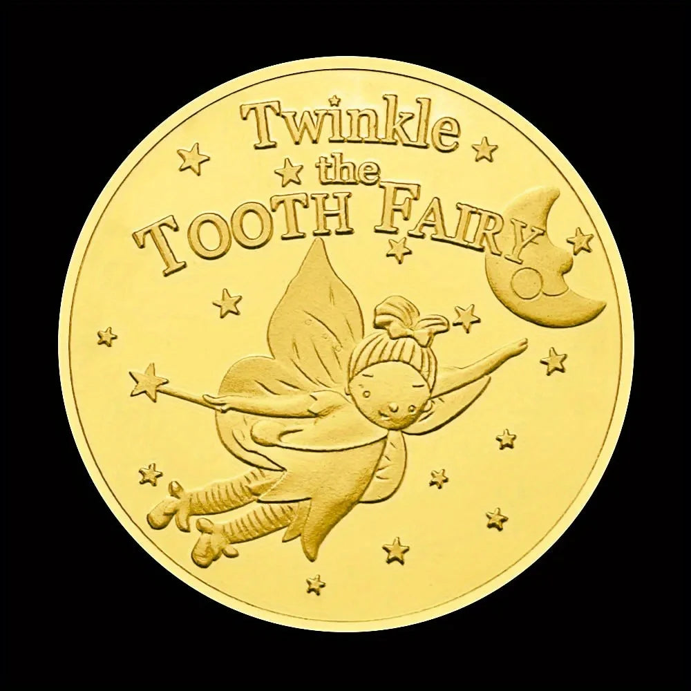 Twinkle The Tooth Fairy Collectible Golden Plated Souvenir A Gift of Castle Collection Commemorative Coin 1429-Chinese Style Finds™