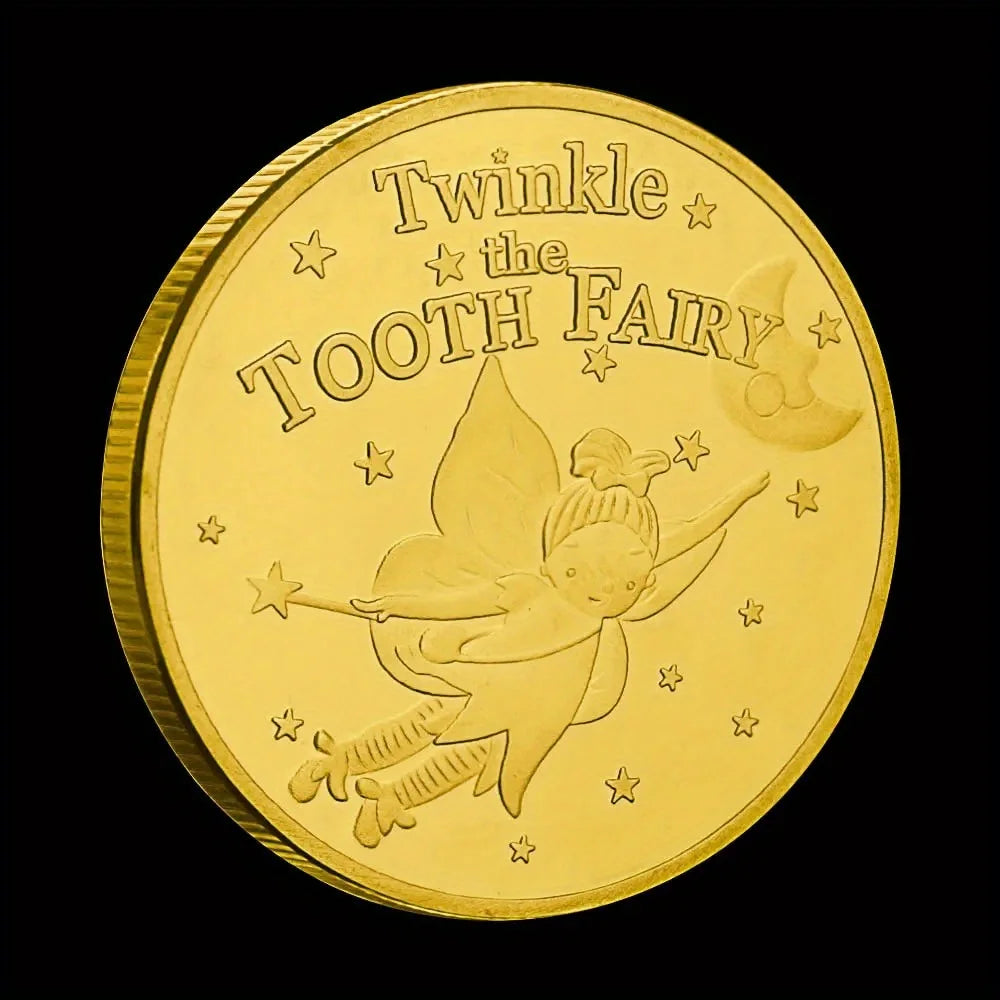 Twinkle The Tooth Fairy Collectible Golden Plated Souvenir A Gift of Castle Collection Commemorative Coin 1429-Chinese Style Finds™