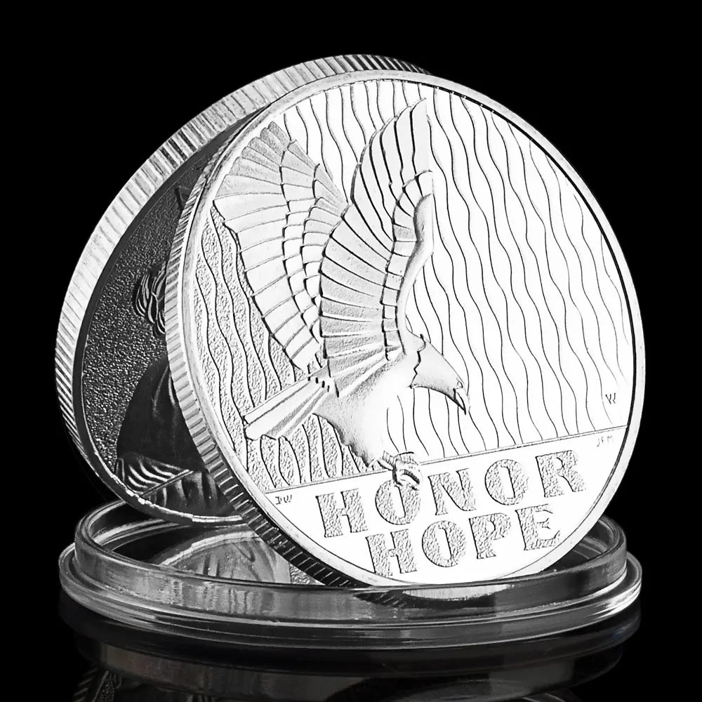 US of America Liberty Commemorative Coin Statue of Liberty Always Remember Silvery Plated Gift Honor Hope Challenge Coin 1424-Chinese Style Finds™