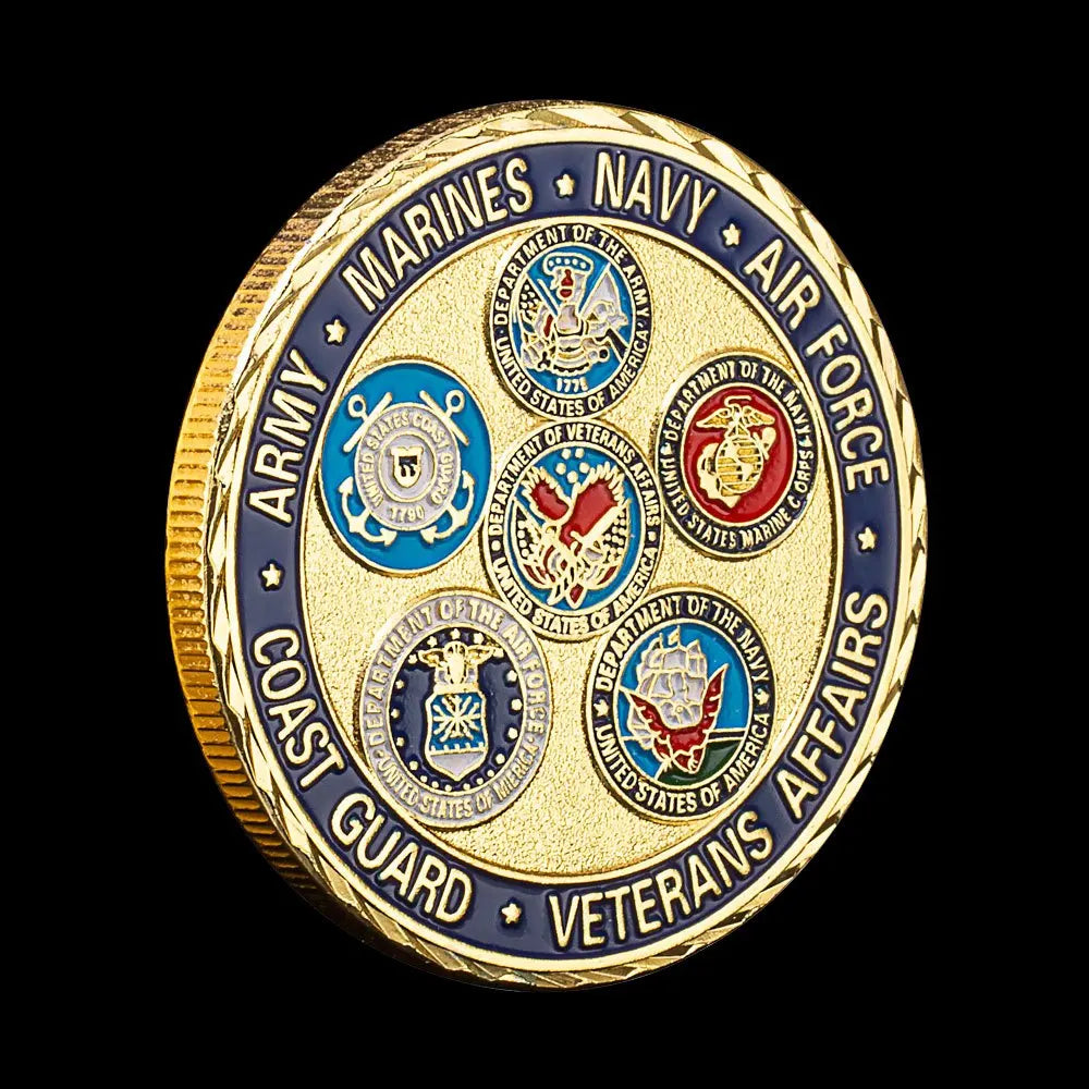 USA Navy USAF USMC Army Coast Guard Challenge Coins United States The White House Commemorative Coin Collectible 1527-Chinese Style Finds™