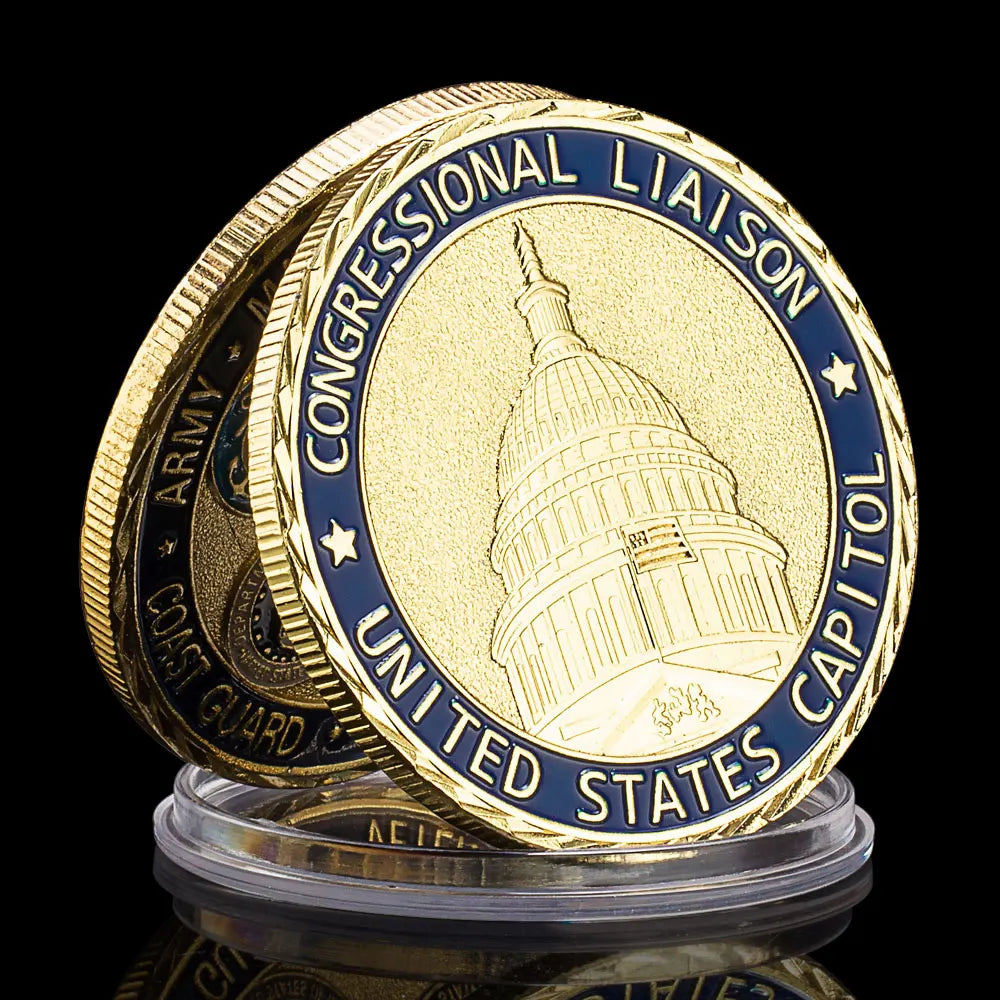 USA Navy USAF USMC Army Coast Guard Challenge Coins United States The White House Commemorative Coin Collectible 1527-Chinese Style Finds™