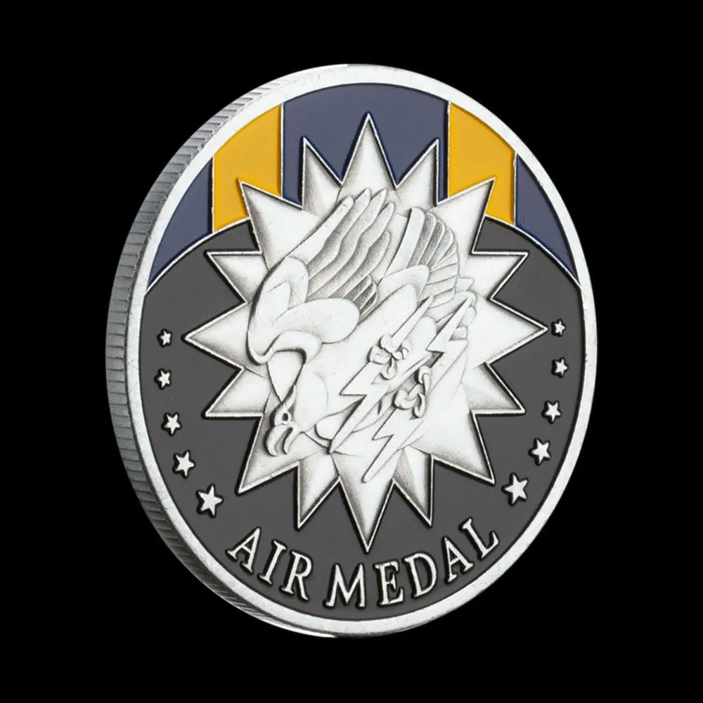 United States Air Force Medal of Honor Challenge Coin Souvenir Silver Plated Coin Flying Eagle Holds Thunder Commemorative Coin 1201-Chinese Style Finds™