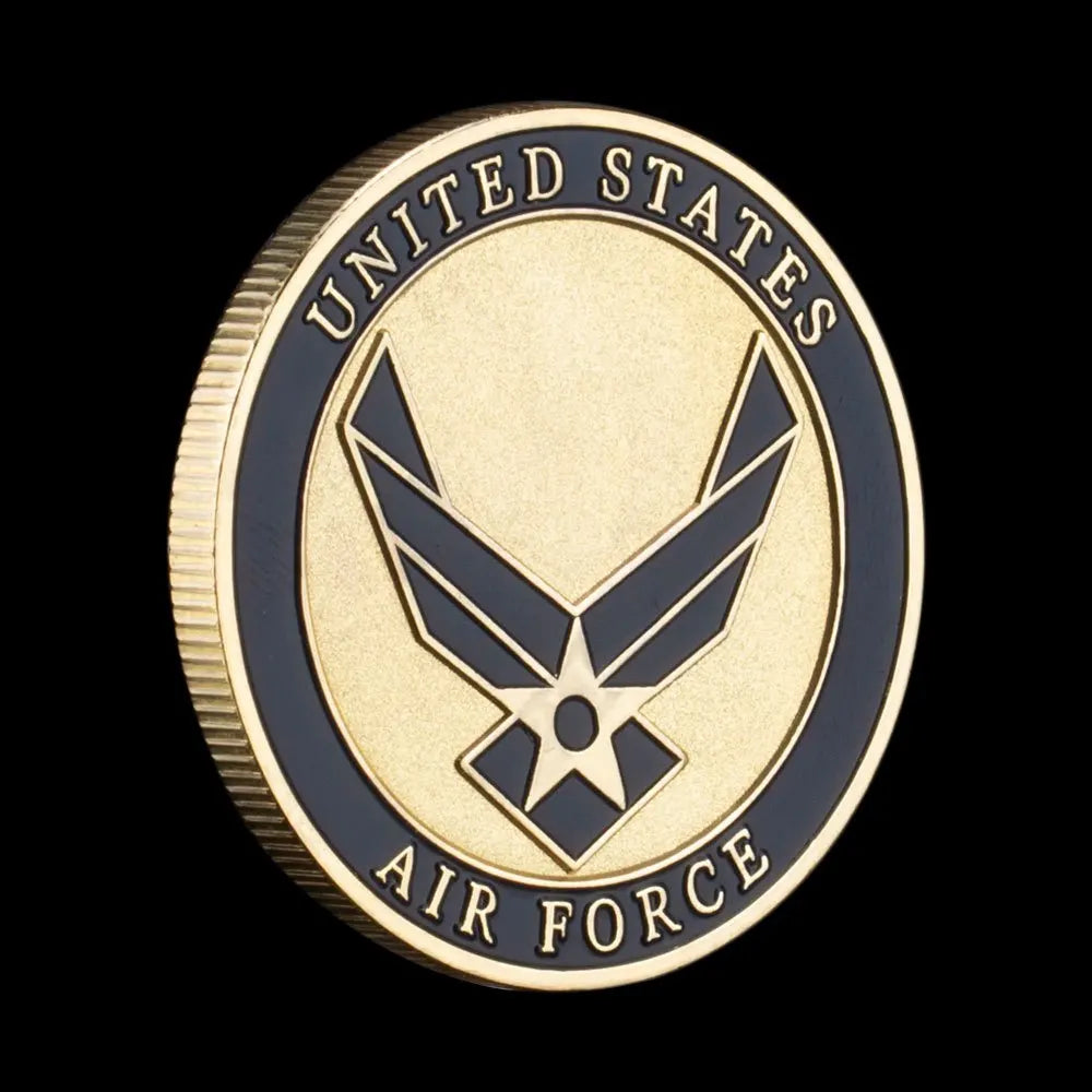 United States Air Force Thunderbirds Souvenir Golden Plated Coin Home of The Thunderbirds Commemorative Coin Challenge Coin 1679-Chinese Style Finds™