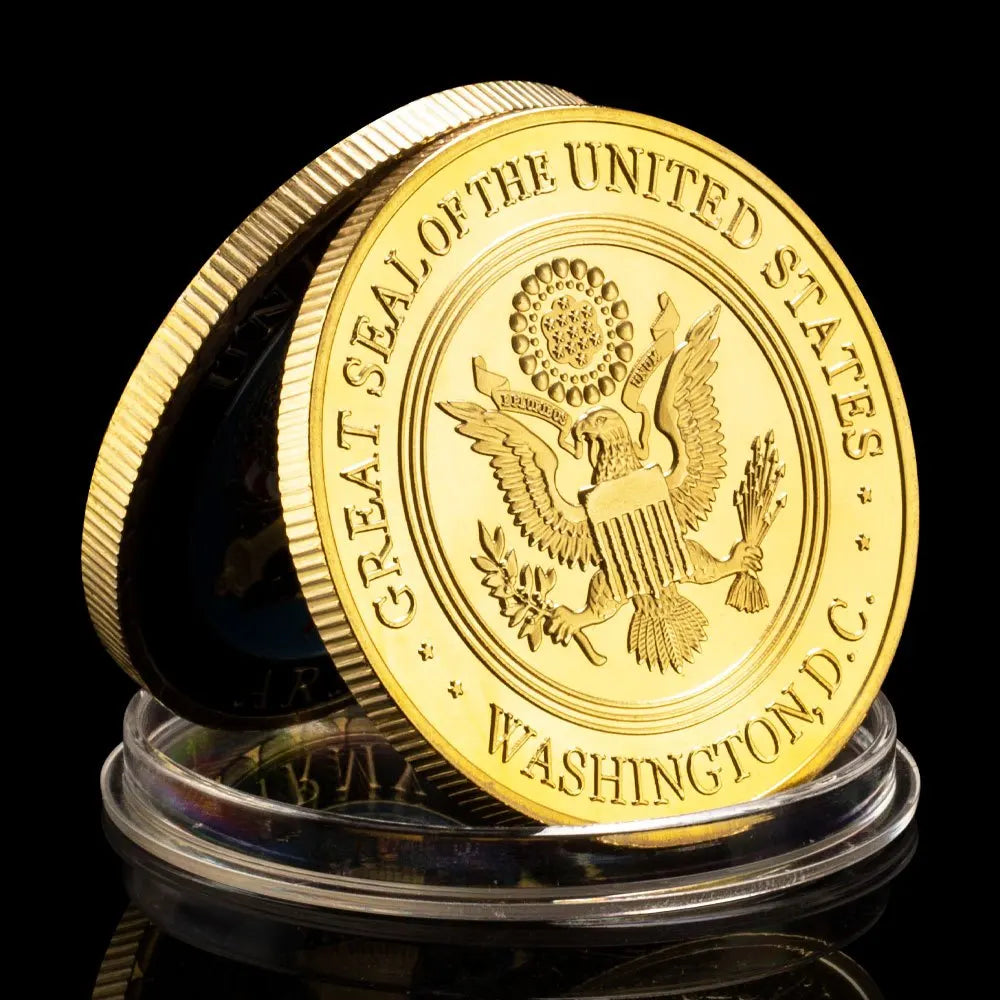 United States Army Department of The Army Souvenir Collectible Gift Collection Art Commemorative Coin Golden Plated Military Coin 1112-Chinese Style Finds™