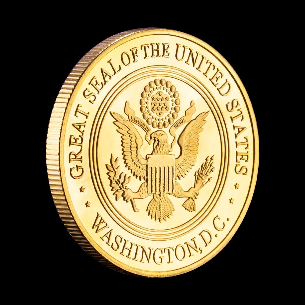 United States Army Department of The Army Souvenir Collectible Gift Collection Art Commemorative Coin Golden Plated Military Coin 1112-Chinese Style Finds™