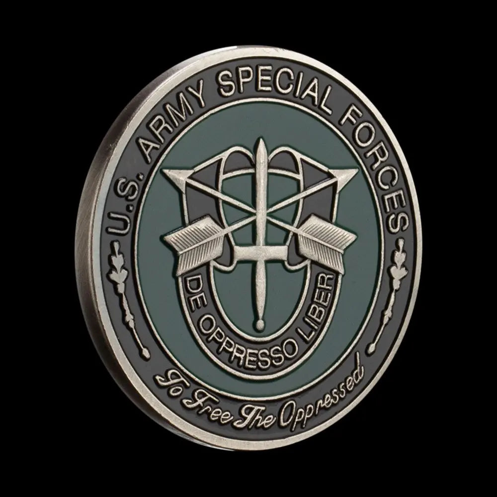 United States Army Special Force Souvenir Military Honor Coin To FreeThe OppressedSilver Plated Commemorative Coin Challenge coin 1131-Chinese Style Finds™