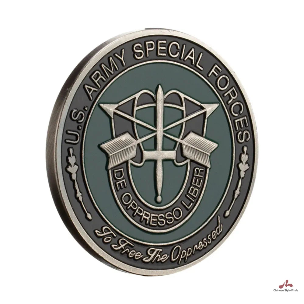 United States Army Special Force Souvenir Military Honor Coin To FreeThe OppressedSilver Plated Commemorative Coin Challenge coin 1131-Chinese Style Finds™