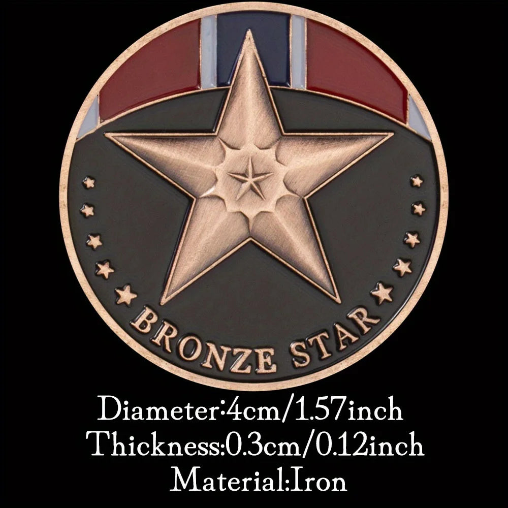 United States Bronze Star Challenge Coin Air Medal Commemorative Coins Souvenirs and Gift Ideas 1281-Chinese Style Finds™