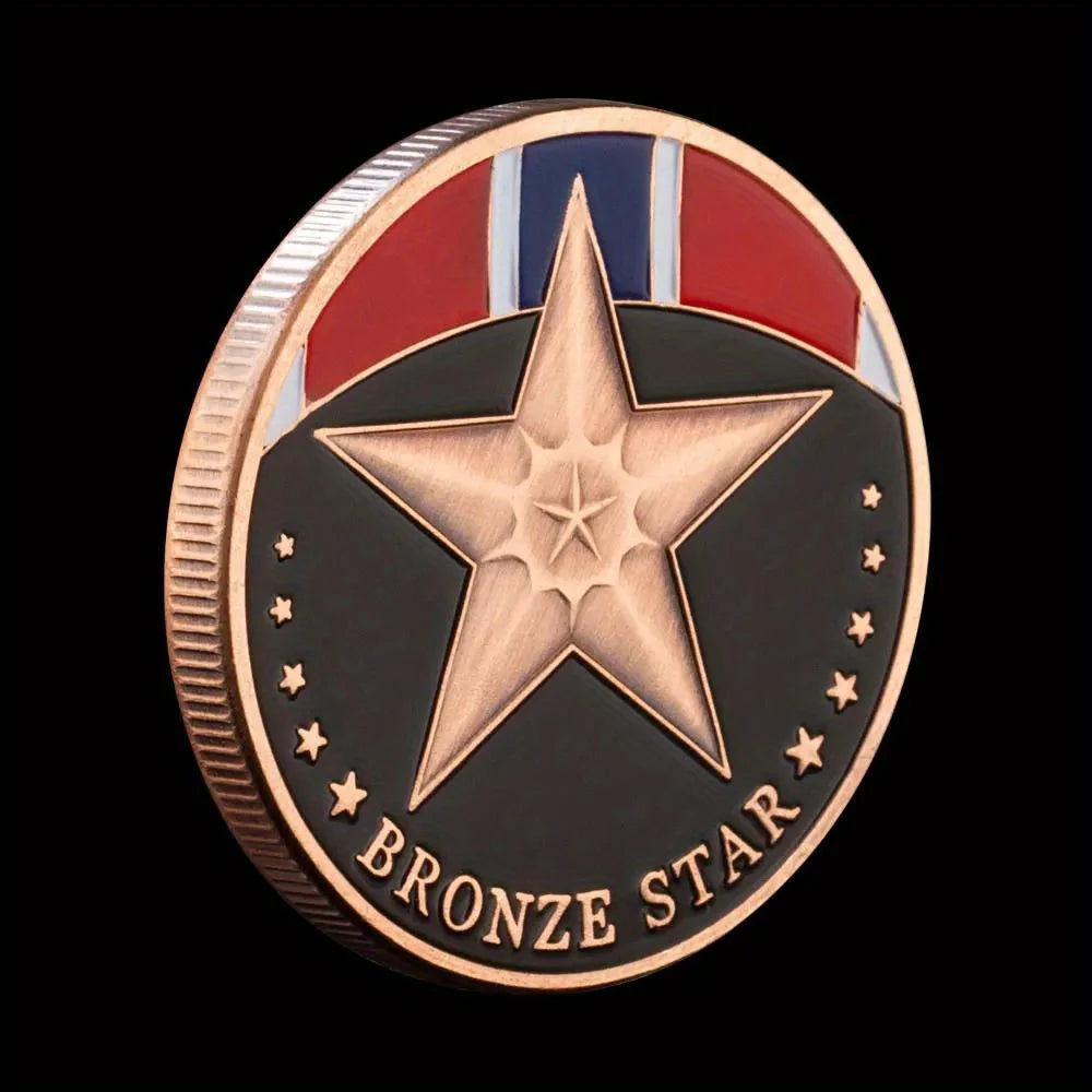 United States Bronze Star Challenge Coin Air Medal Commemorative Coins Souvenirs and Gift Ideas 1281-Chinese Style Finds™