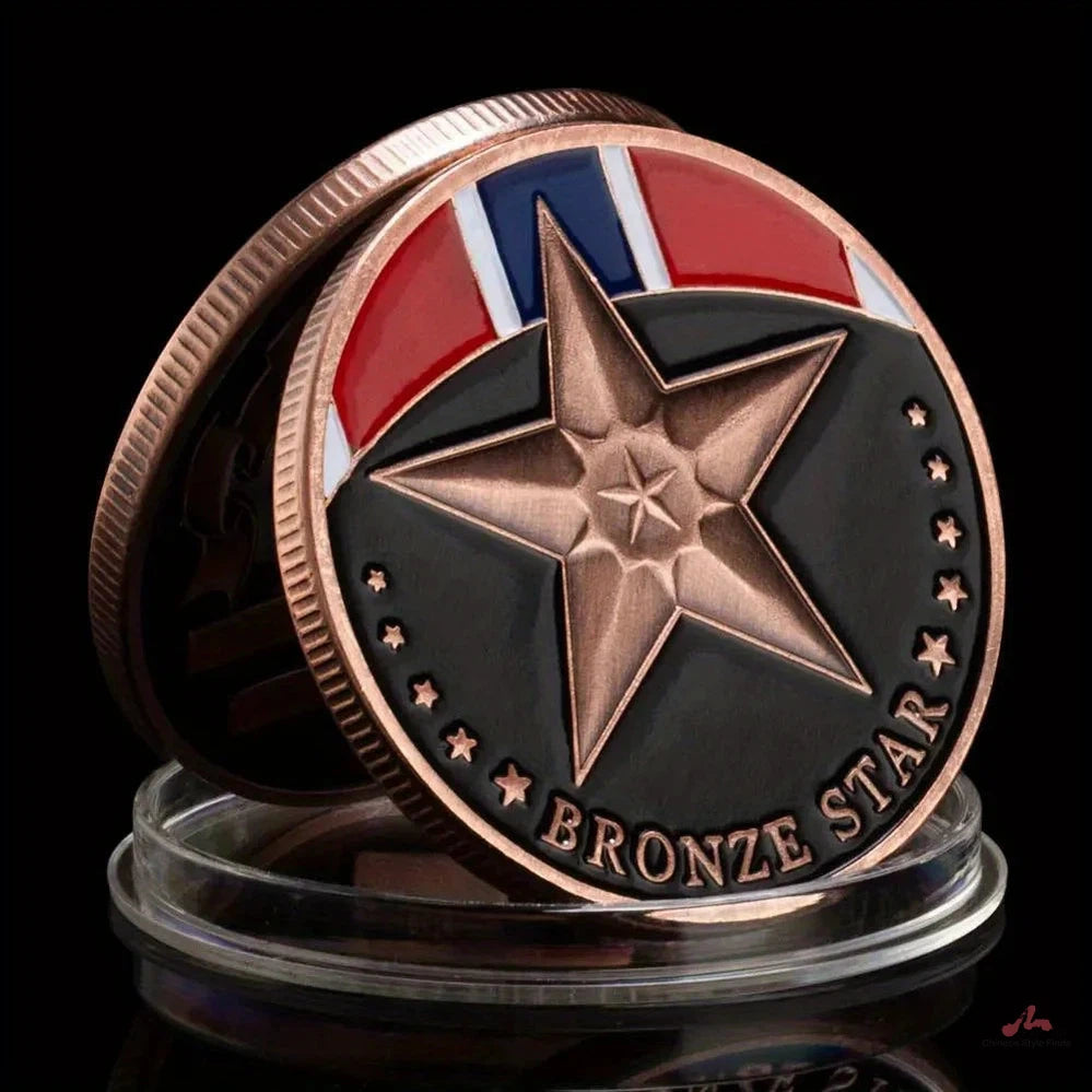 United States Bronze Star Challenge Coin Air Medal Commemorative Coins Souvenirs and Gift Ideas 1281-Chinese Style Finds™