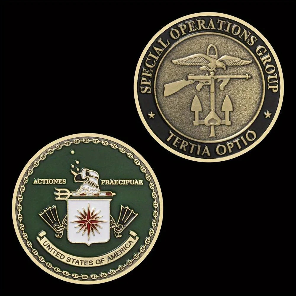 United States CIA Challenge Coin Actiones Praecipuae Bronze Commemorative Coins 1269-Chinese Style Finds™