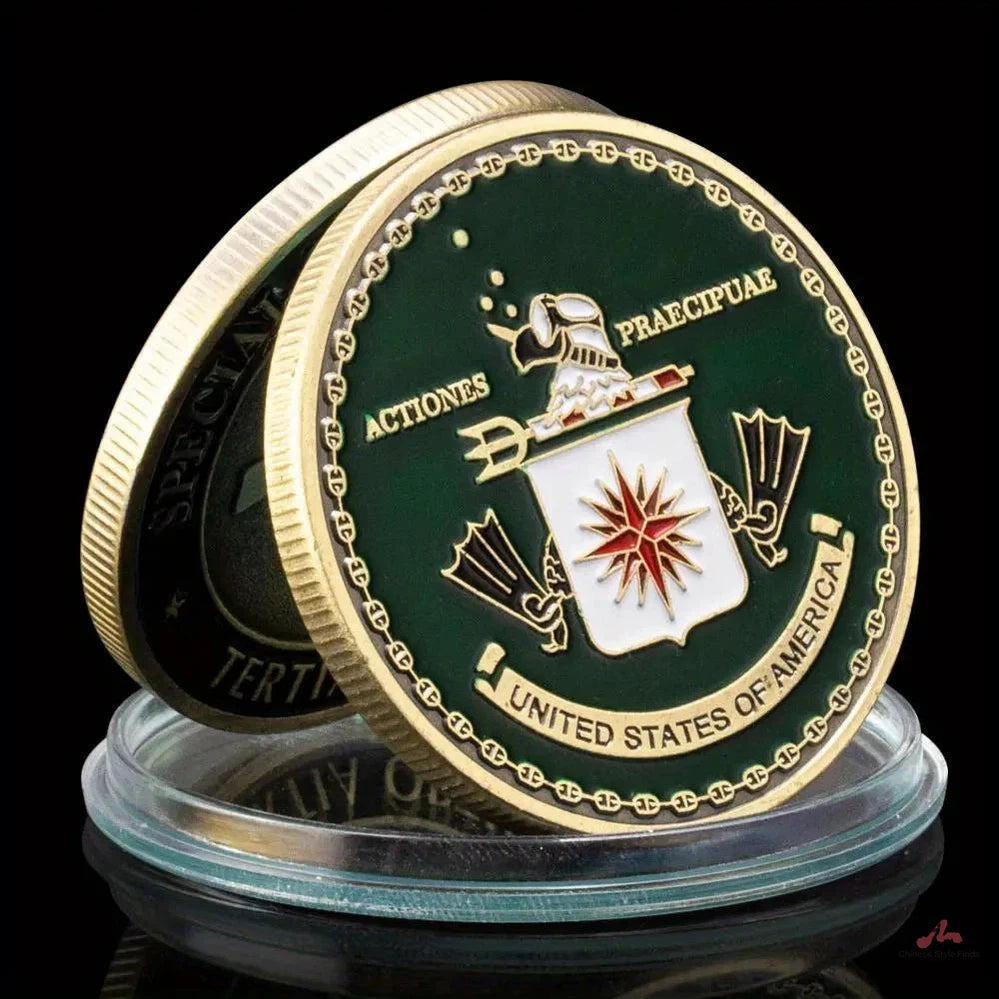 United States CIA Challenge Coin Actiones Praecipuae Bronze Commemorative Coins 1269-Chinese Style Finds™