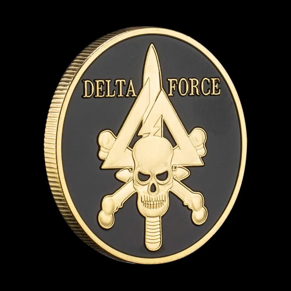 United States Delta Force Souvenir Golden Plated Coin Department of The Navy Collectible Challenge Coin Commemorative Coin 1584-Chinese Style Finds™