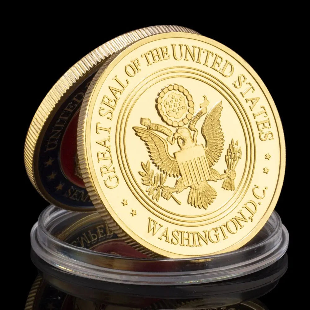 United States Marine Corps Souvenir Gift Semper Fidelis Collectible Challenge Coin Veterans Commemorative Coin 1591-Chinese Style Finds™