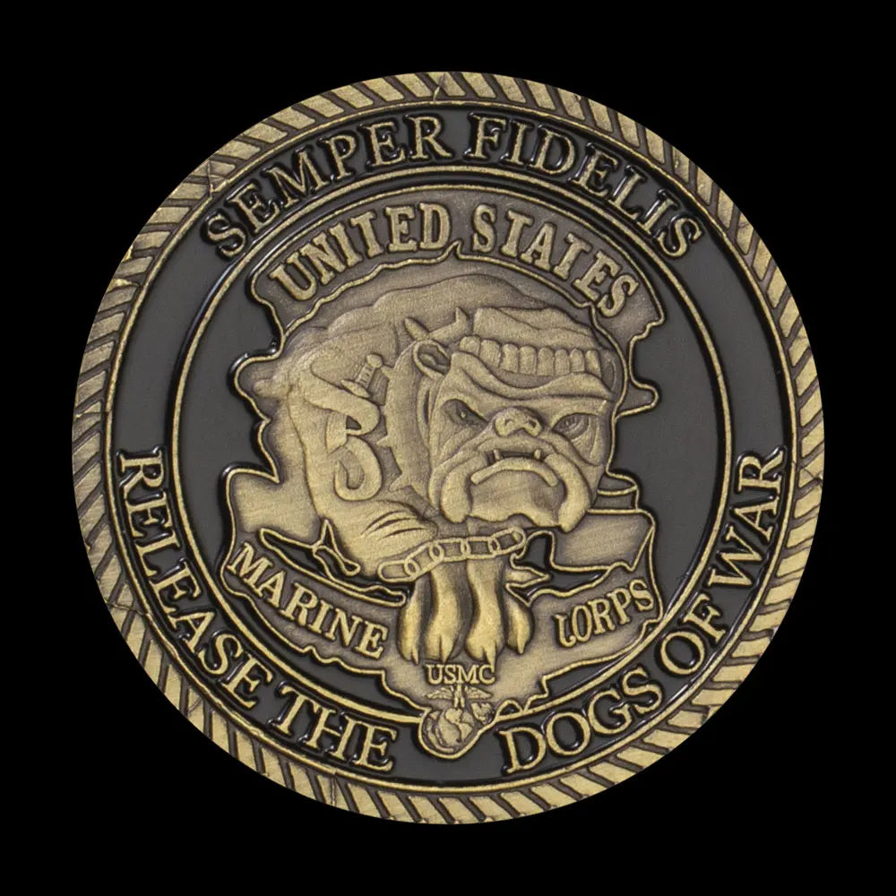 United States Marine Corps USMC Souvenir Semper Fidelis Military Coin Navy Coin Collection Copper Plated Commemorative Coin 1130-Chinese Style Finds™