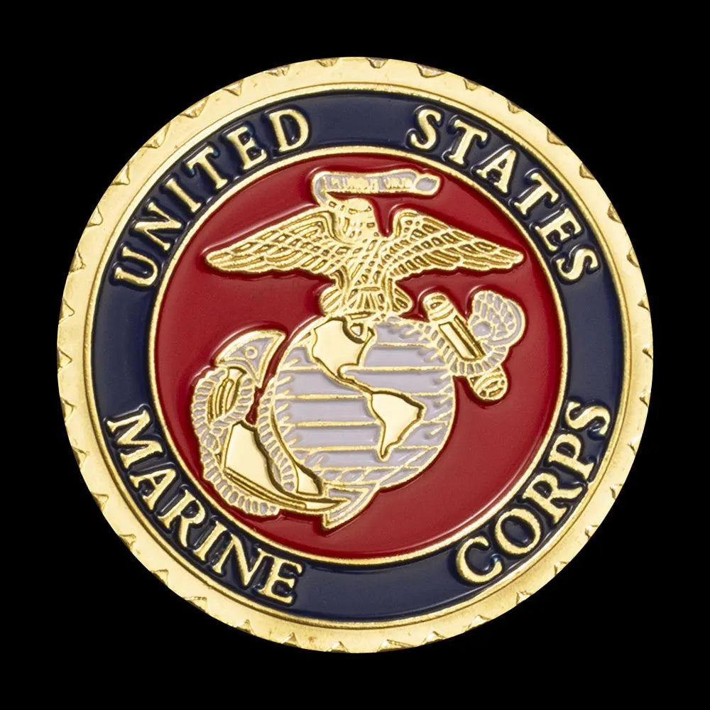 United States Marine Corps Vietnam War Challenge Coin Proudly Served Golden Plated Souvenirs and Gift Ideas Home Decorations 1688-Chinese Style Finds™