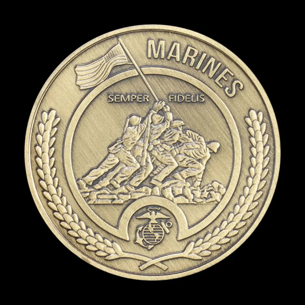 United States Military Coin Souvenir We Make Marines Flag Pattern Commemorative Coin Semper Fidelis Gold Plated Coin 1134-Chinese Style Finds™