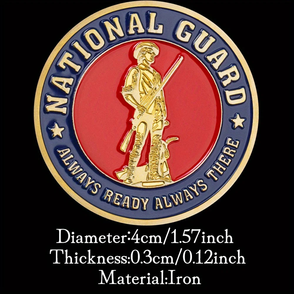 United States National Guard Challenge Coins Already Ready Always There Commemorative Coins 1649-Chinese Style Finds™