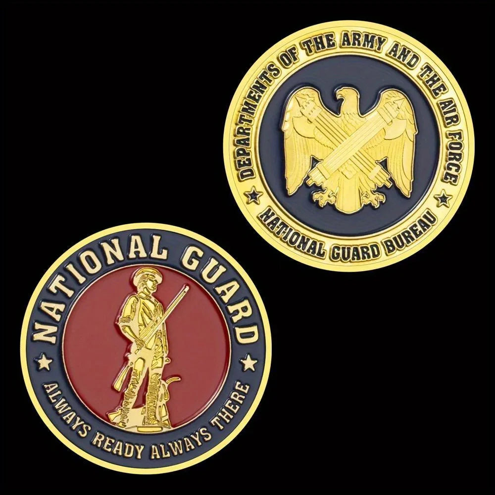 United States National Guard Challenge Coins Already Ready Always There Commemorative Coins 1649-Chinese Style Finds™