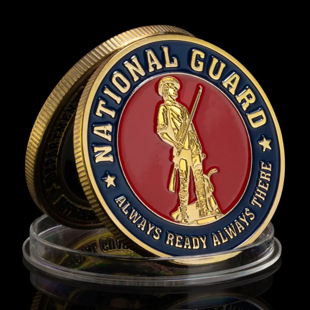 United States National Guard Challenge Coins Already Ready Always There Commemorative Coins 1649-Chinese Style Finds™