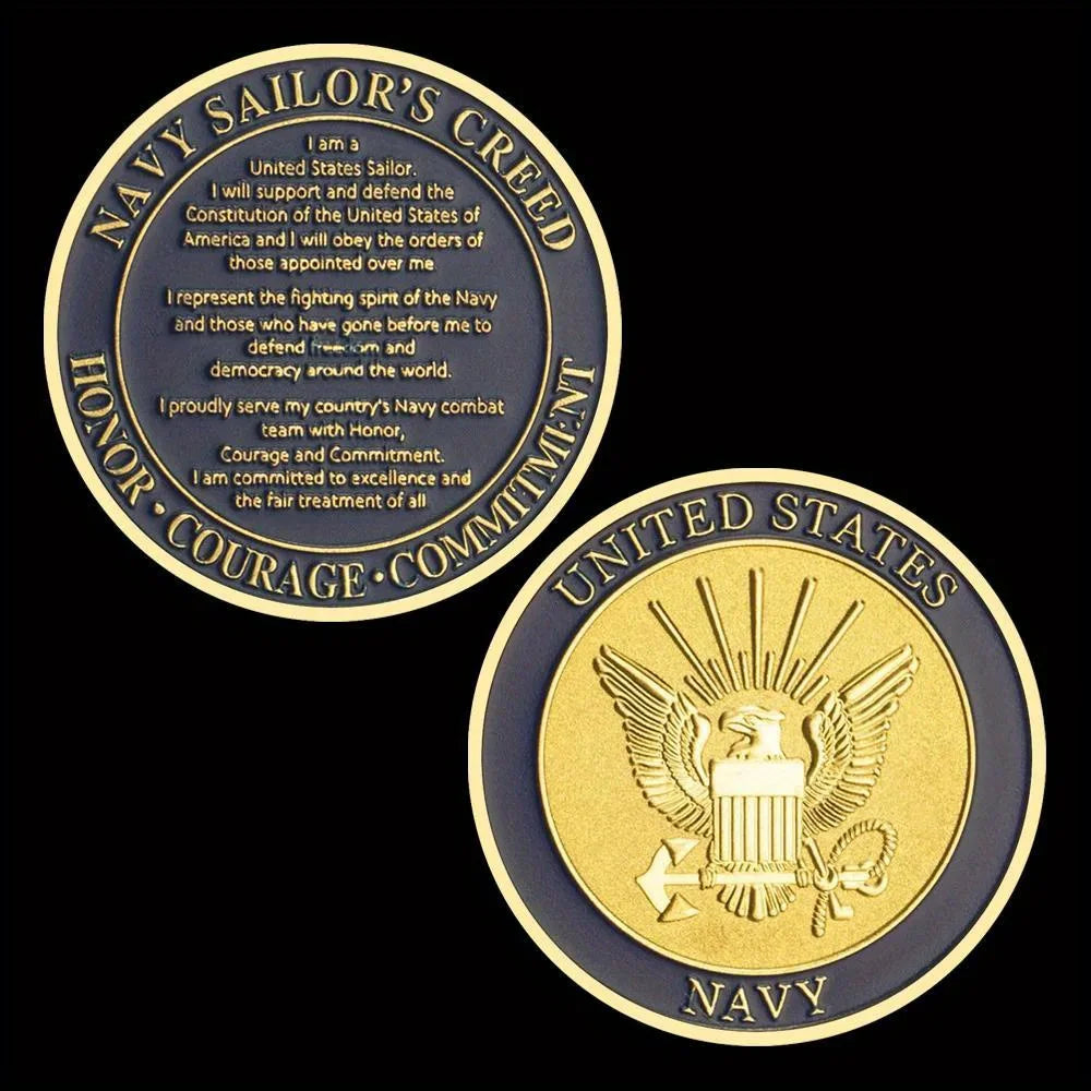 United States Navy Challenge Coin Navy Sailors Creed Commemorative Coins 1279-Chinese Style Finds™