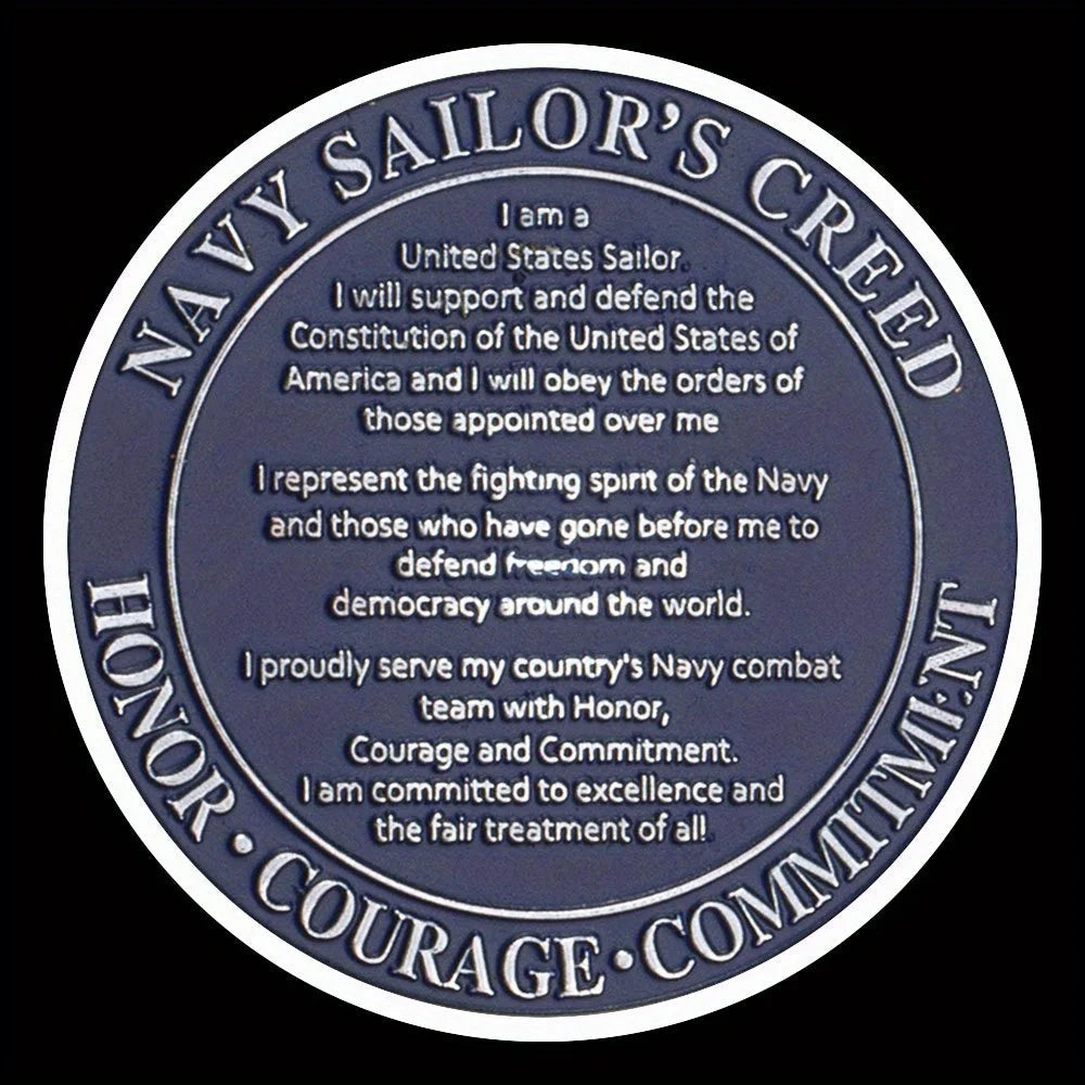 United States Navy Challenge Coin Navy Sailors Creed Commemorative Coins 1279-Chinese Style Finds™