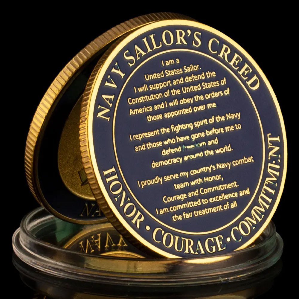 United States Navy Challenge Coin Navy Sailors Creed Commemorative Coins 1279-Chinese Style Finds™