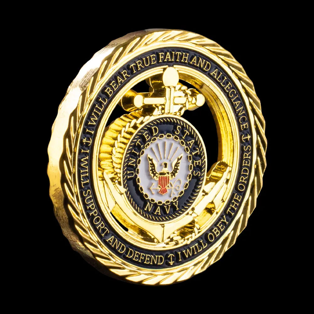 United States Navy Challenge Coin USN Commemorative Coins Department of Navy Souvenirs and Gift Ideas 1696-Chinese Style Finds™