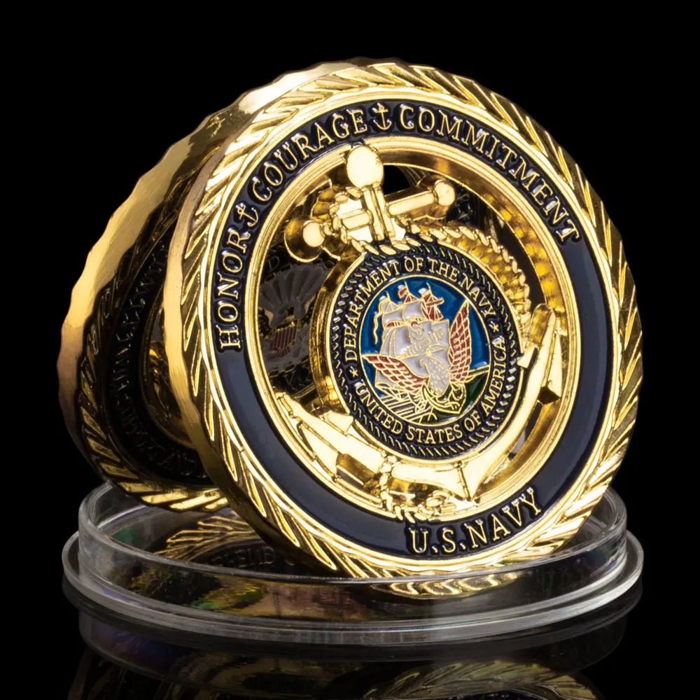 United States Navy Challenge Coin USN Commemorative Coins Department of Navy Souvenirs and Gift Ideas 1696-Chinese Style Finds™