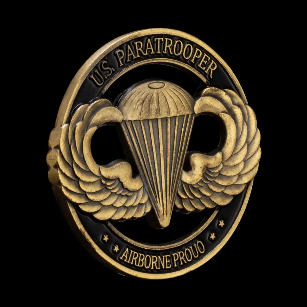 United States Paratrooper Souvenir Bronze Plated Coin Collectible Airborne Challenge Coin Always Earned Commemorative Coin 1080-Chinese Style Finds™