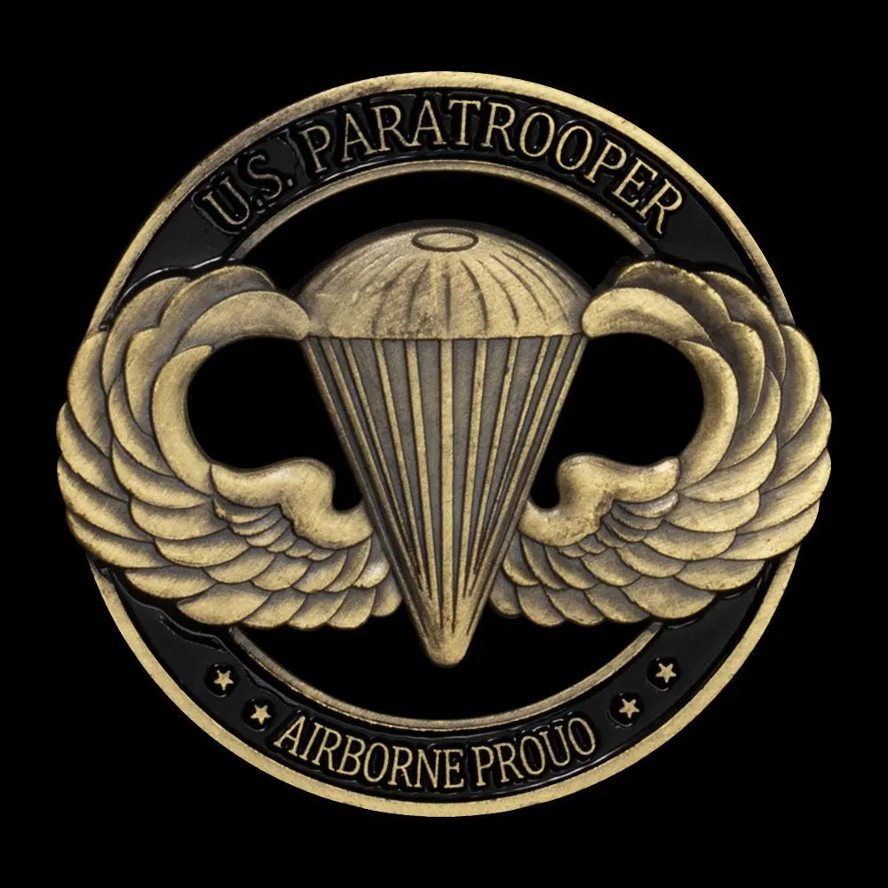 United States Paratrooper Souvenir Bronze Plated Coin Collectible Airborne Challenge Coin Always Earned Commemorative Coin 1080-Chinese Style Finds™