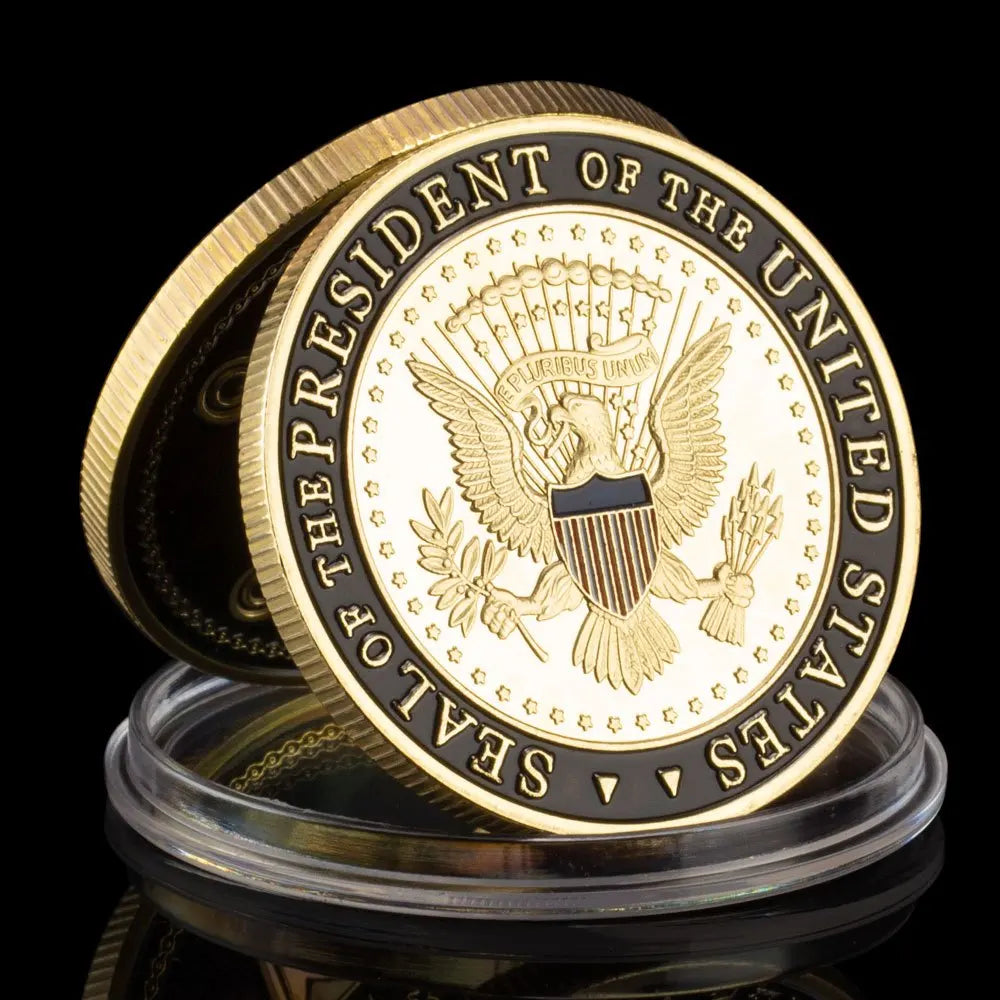 United States Secret Service Souvenir Coin Plated Golden Commemorative Coin Collectible Gift Collection Art Challenge Coin 1600-Chinese Style Finds™