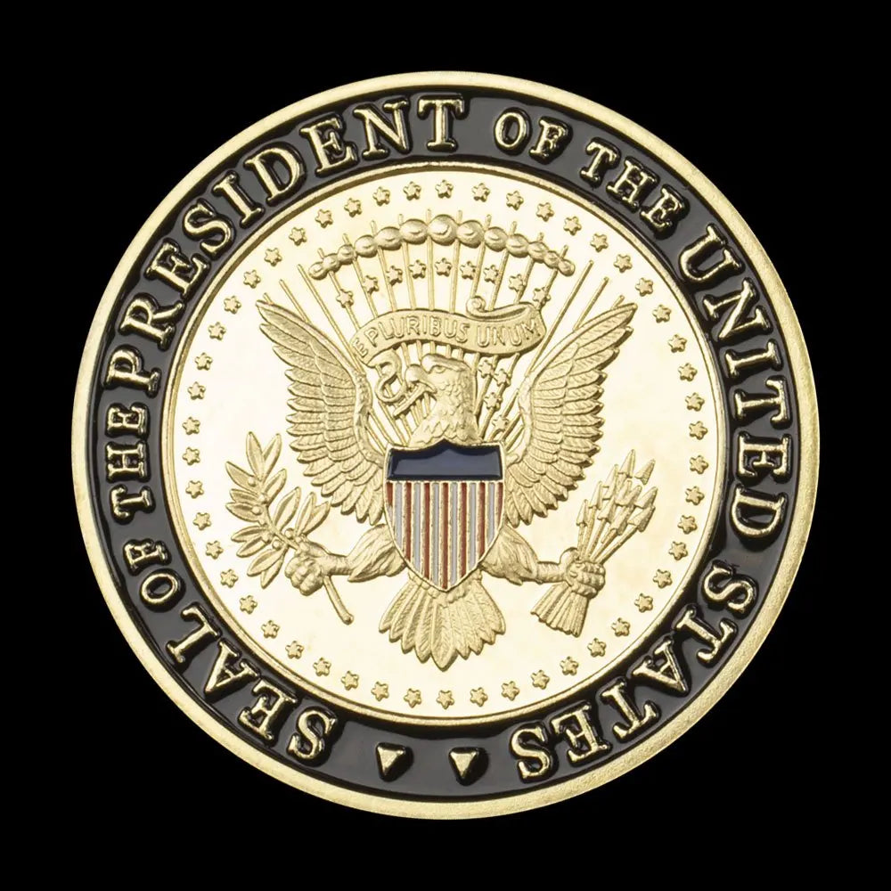 United States Secret Service Souvenir Coin Plated Golden Commemorative Coin Collectible Gift Collection Art Challenge Coin 1600-Chinese Style Finds™