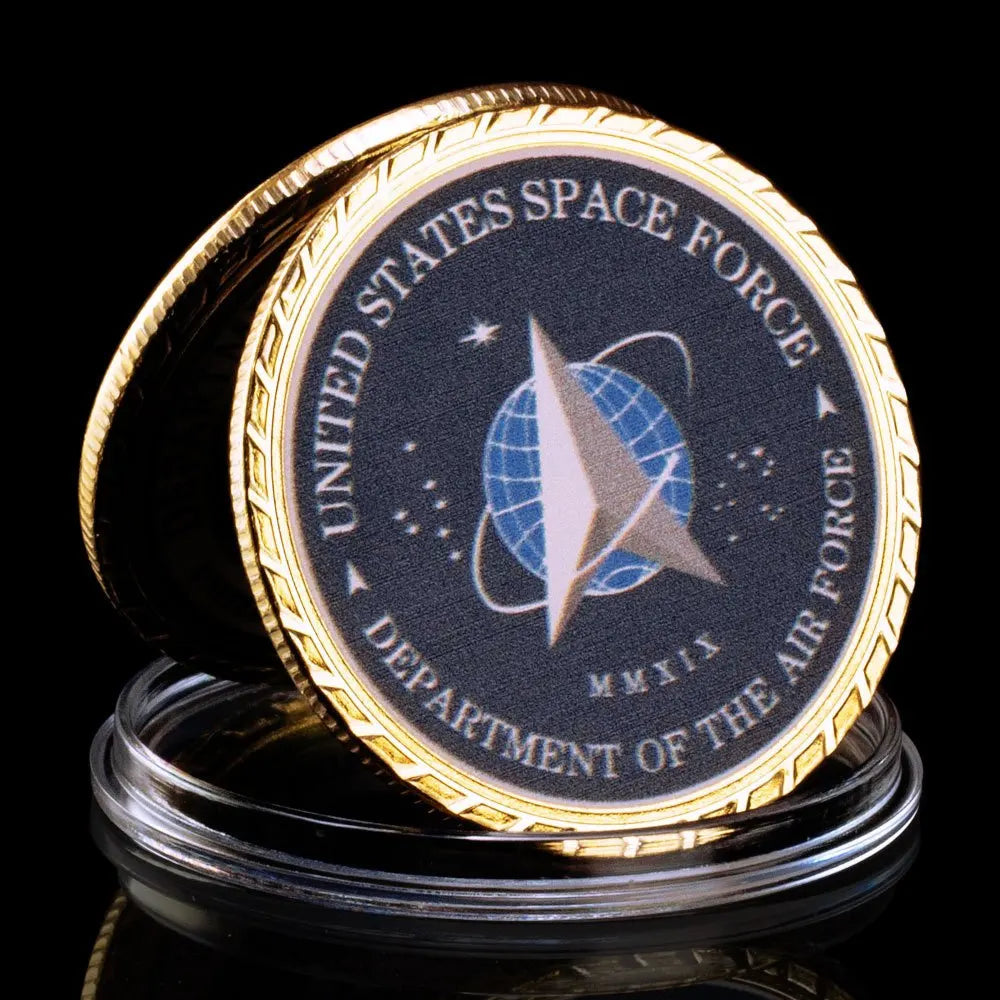 United States Space Force Department of The Air Force Collection Art Commemorative Coin Plated Collectibles Coin Military Coin 1220-Chinese Style Finds™