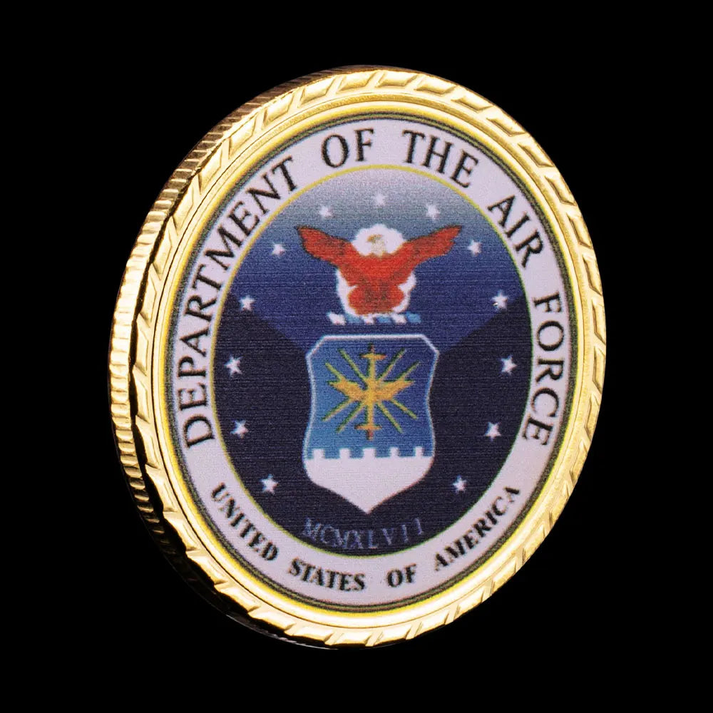 United States Space Force Department of The Air Force Collection Art Commemorative Coin Plated Collectibles Coin Military Coin 1220-Chinese Style Finds™