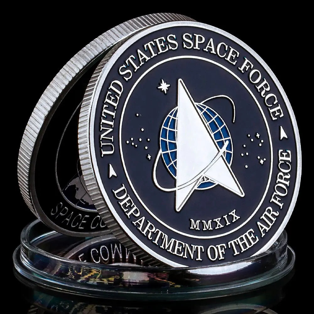 United States Special Force Department of The Air Force Commemorative Silvery Coin Space Command Collectible Gift Military Coin 1222-Chinese Style Finds™