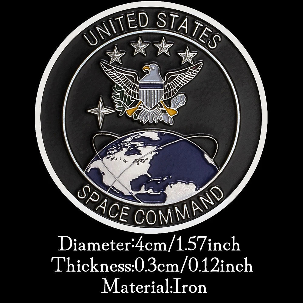 United States Special Force Department of The Air Force Commemorative Silvery Coin Space Command Collectible Gift Military Coin 1222-Chinese Style Finds™